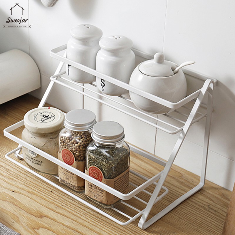2 Tier Metal Seasoning Organizer Rack 4