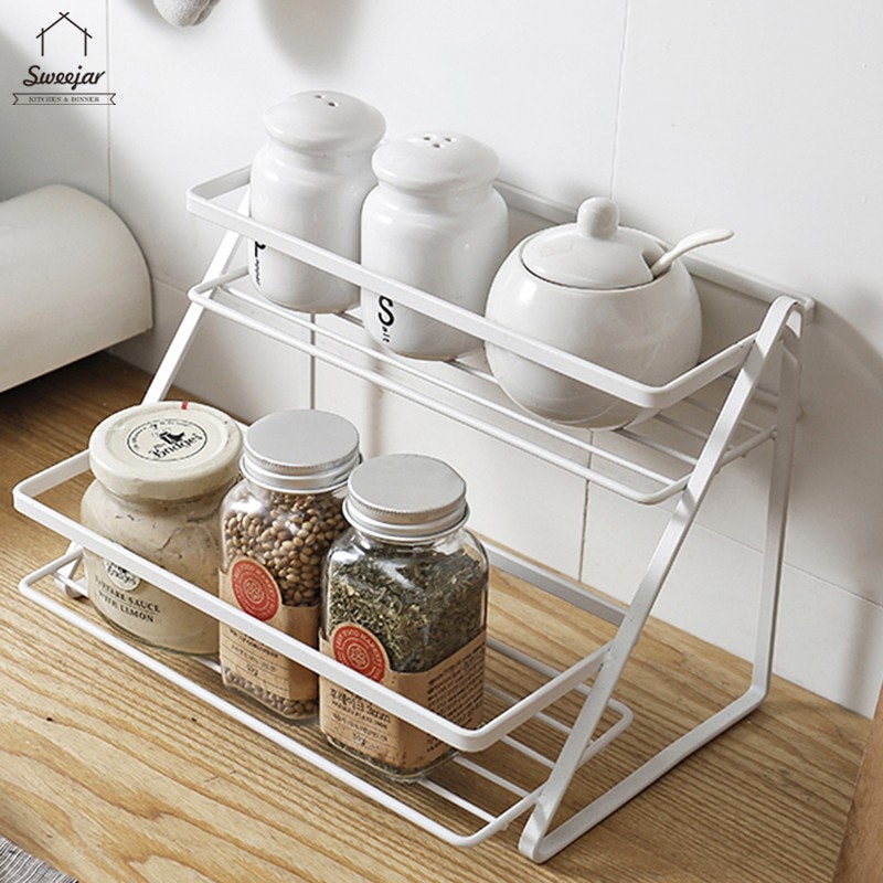 2 Tier Metal Seasoning Organizer Rack 4