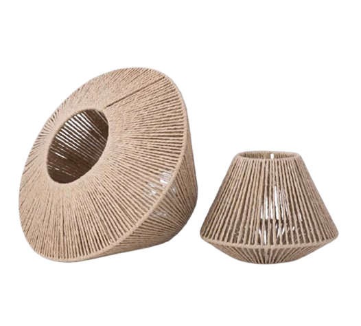 Geometric Rattan Lamp Shade 2