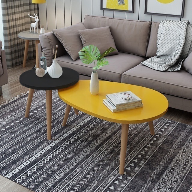 Colorful Coffee Table Set 4