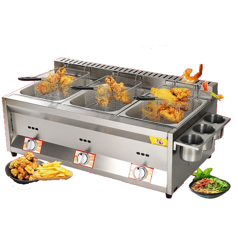 Commercial Three Deep Fryer 1