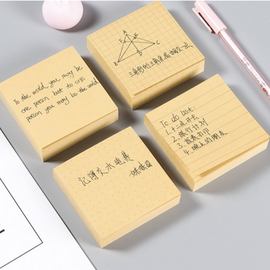 Simple Horizontal Line Grid Blank Memo Pads 2