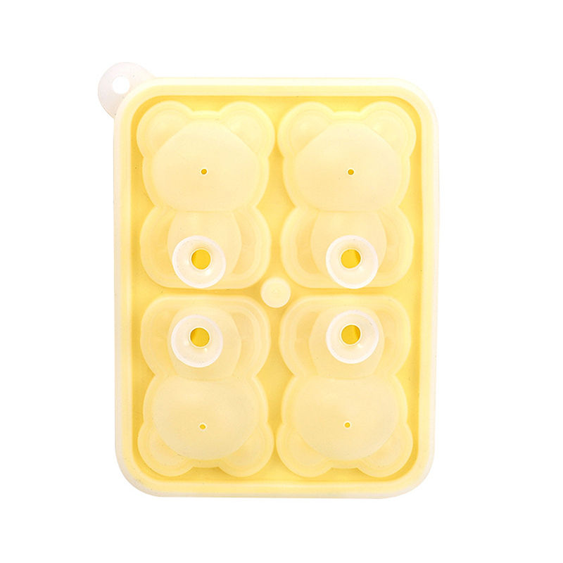 Teddy Bear Shaped Ice Molder Silicone 1