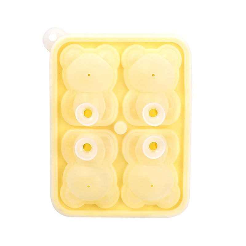 Teddy Bear Shaped Ice Molder Silicone 1