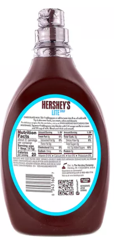 Lite Chocolate Syrup 2