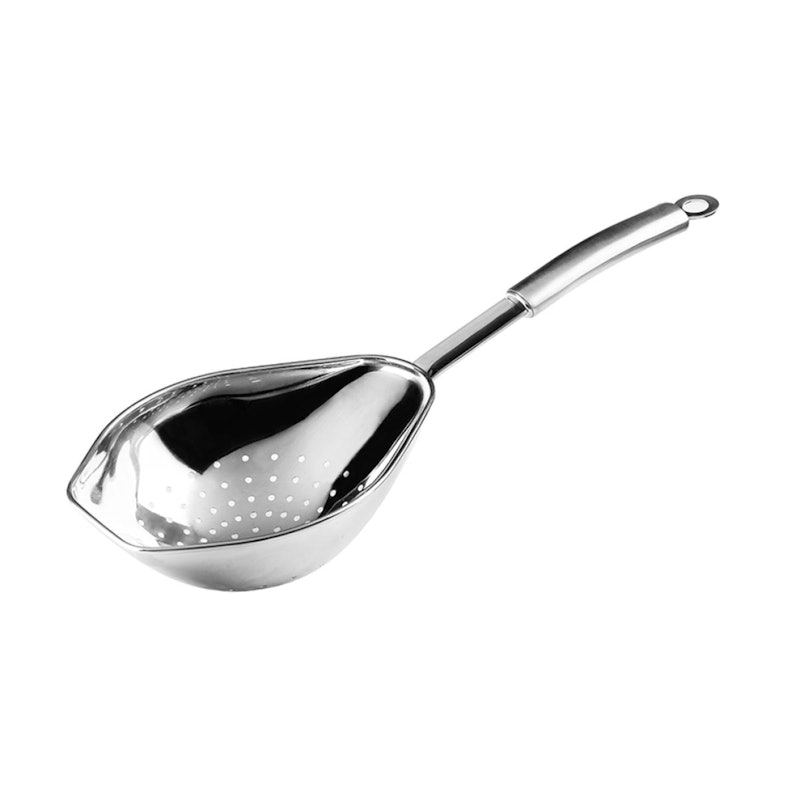 Basics Stainless Steel Long Handle Colander 1