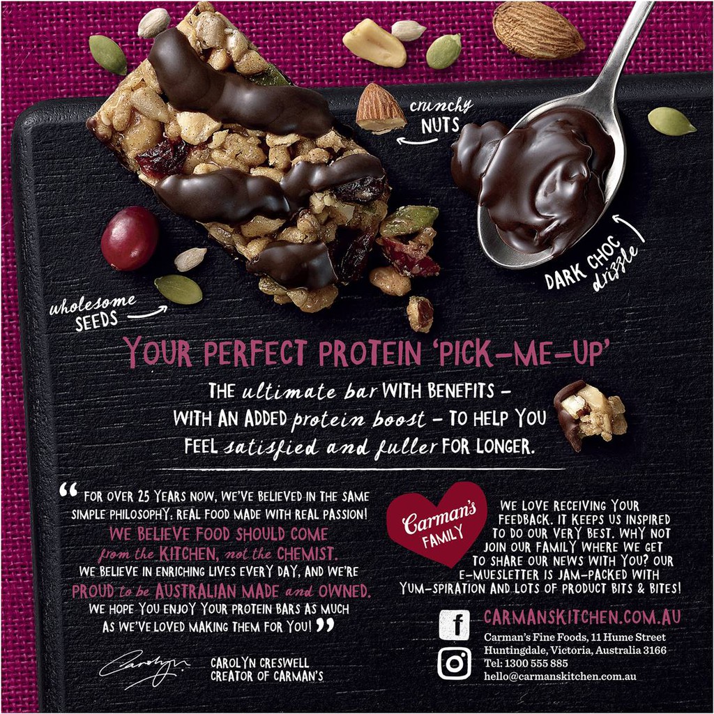 Dark Choc Cranberry Protein Bar 2