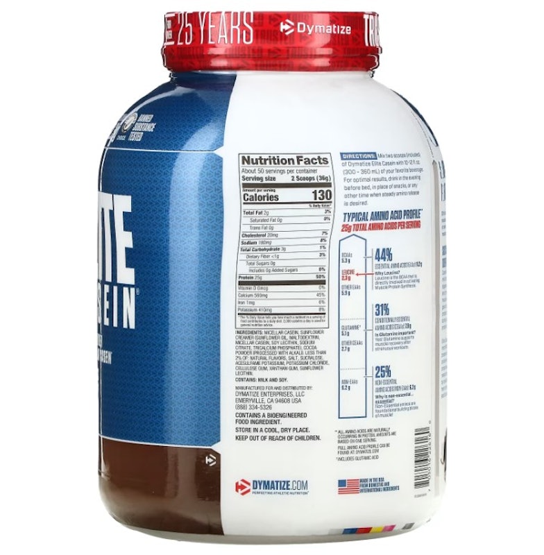 Elite Casein Protein Powder, Rich Chocolate, 4 lb (1.8 kg) 2