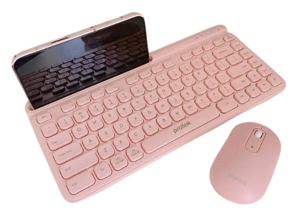 Anti Bacterial Bluetooth + 2.4G WiFi Multi-Device Keyboard for Laptop, Ipad, Phone	 1