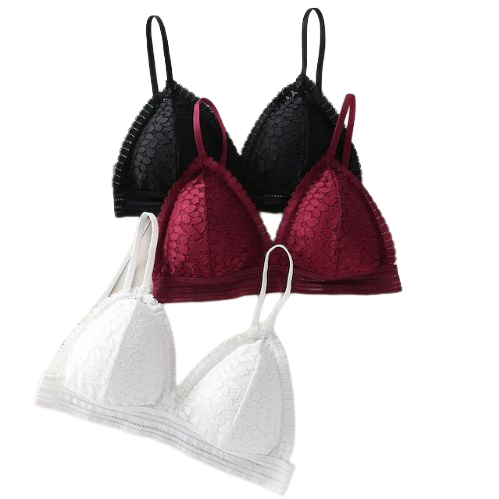Sexy Deep V Lace Bralette  1