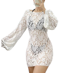 Longsleeve Lace Cover Up
