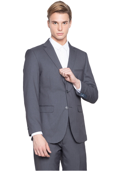Regular Fit Charcoal Blended Suit Jacket 2