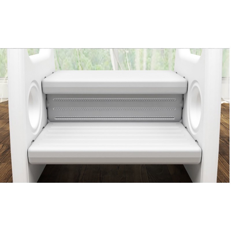 Kids Two Step Stool With Handrail 4