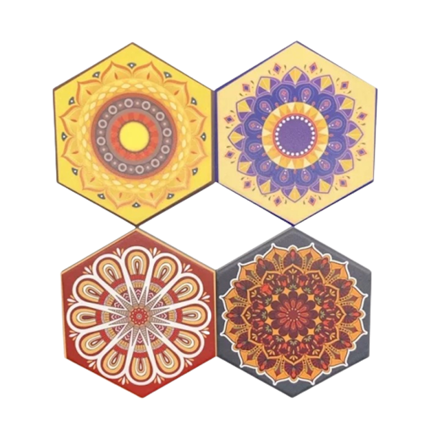Round Ceramics Cup Mat Coaster 2