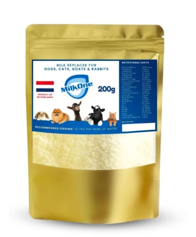 Milk One Goat's Milk Powder Replacer 200g for Dogs Cats Puppies Kittens 1