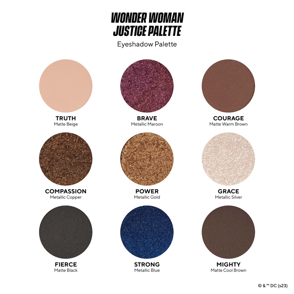 Wonder Woman Justice Eyeshadow Palette 2
