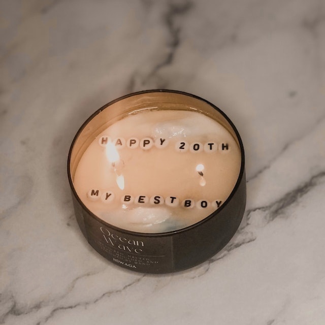 Scented Marble Candles With Customizable Hidden Message 2