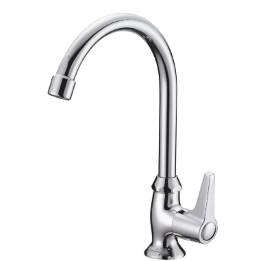 Goose Neck Swing Handle Kitchen Faucet  1