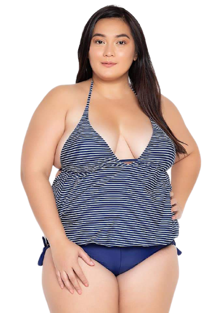 Plus Size One Piece Korean Style Swimsuit 3