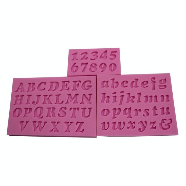 Letter and Number Silicone Mold 1