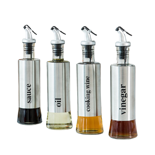 Clear Glass Sauce Dispenser 1