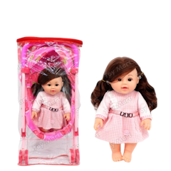 Talking Doll & Stroller Set