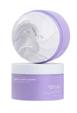 White B3 Clay Body Scrub Mask 2