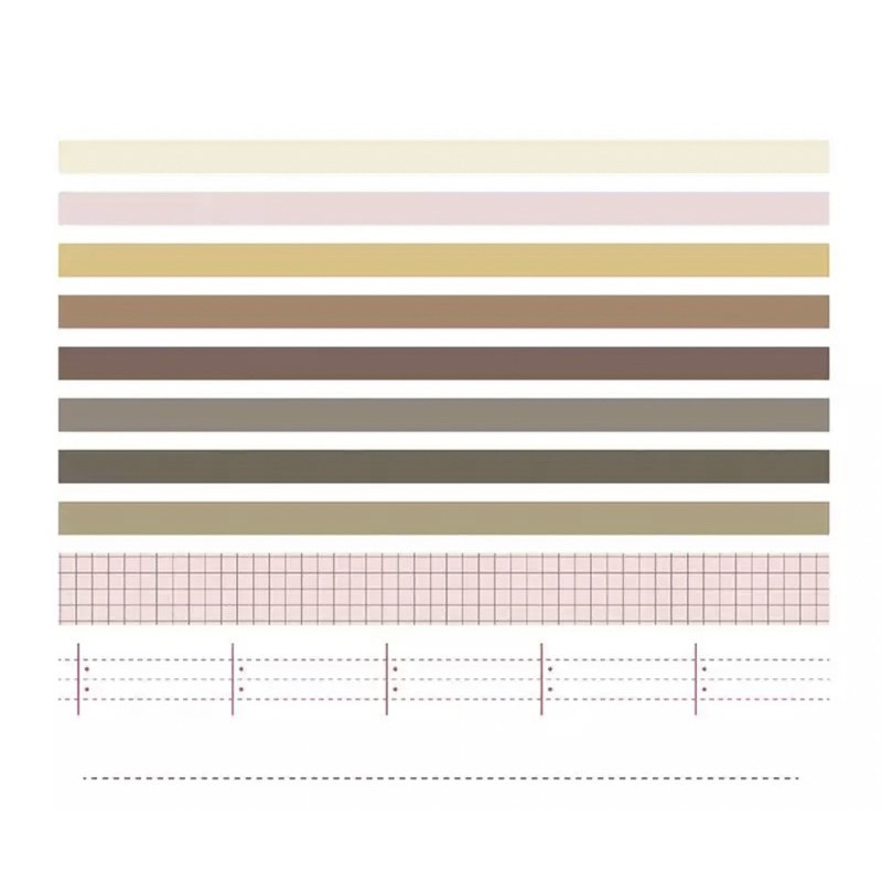10 Rolls/Set Elegant Swatches Washi Tape 5