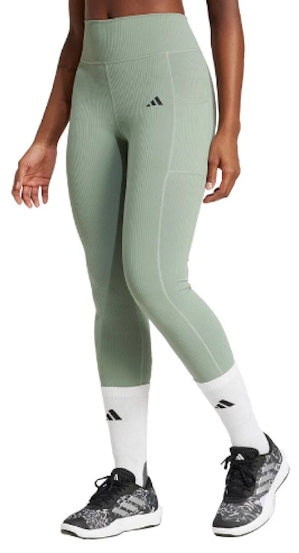 Gym & Training Optime Rib 7/8 Leggings Women Green 1
