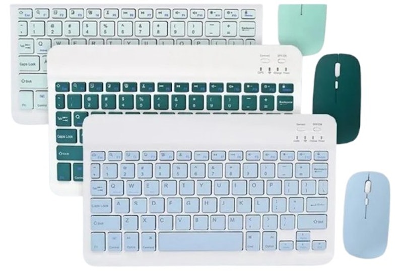 10" Bluetooth Wireless Keyboard Mouse Combo 1