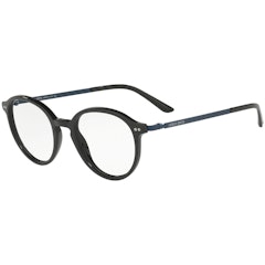 Round Eyeglass With Thick Plastic Frame