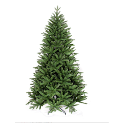 4-10FT New Christmas Tree Full Shape PE+PVC with Metal Stand High Quality Green Pine Snow