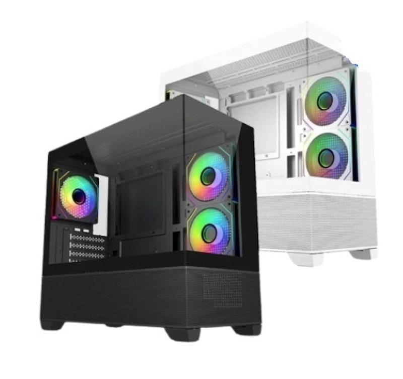 Tempered Glass mATX PC Case 2