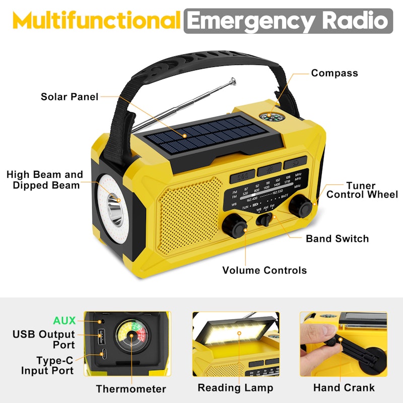 Wind Up Solar Emergency Radio 4