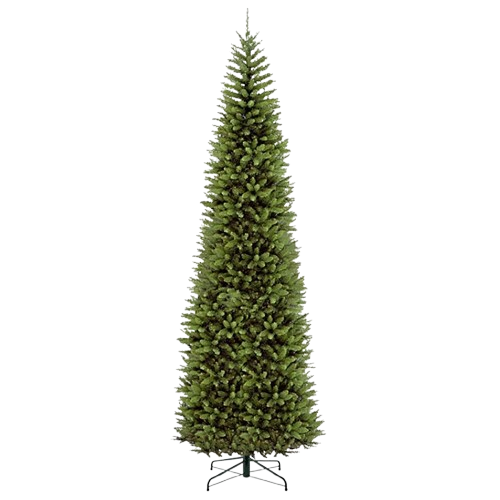 Artificial Christmas Tree Includes Stand Green and Snow Slim Tree 1