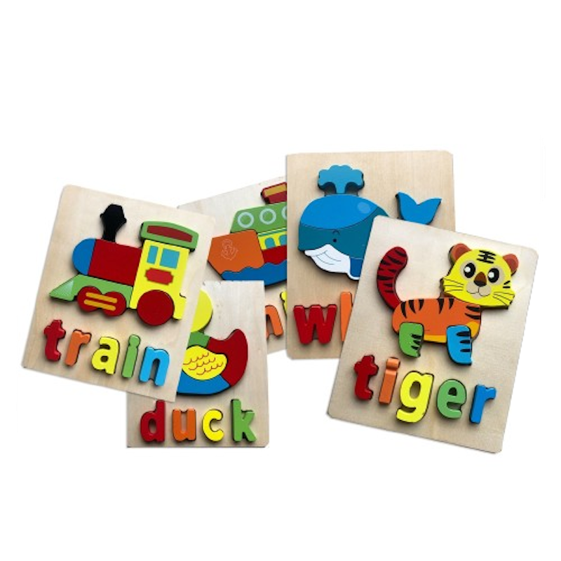 3D Wooden Jigsaw Puzzle with Spelling 1