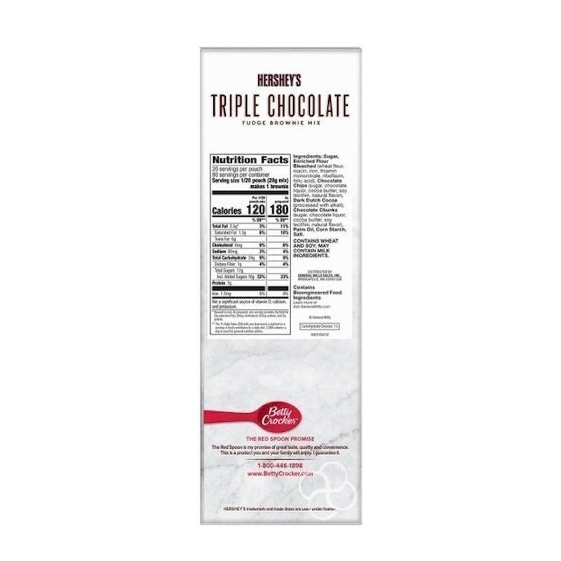 Hershey's Triple Chocolate Fudge Brownie Mix 2