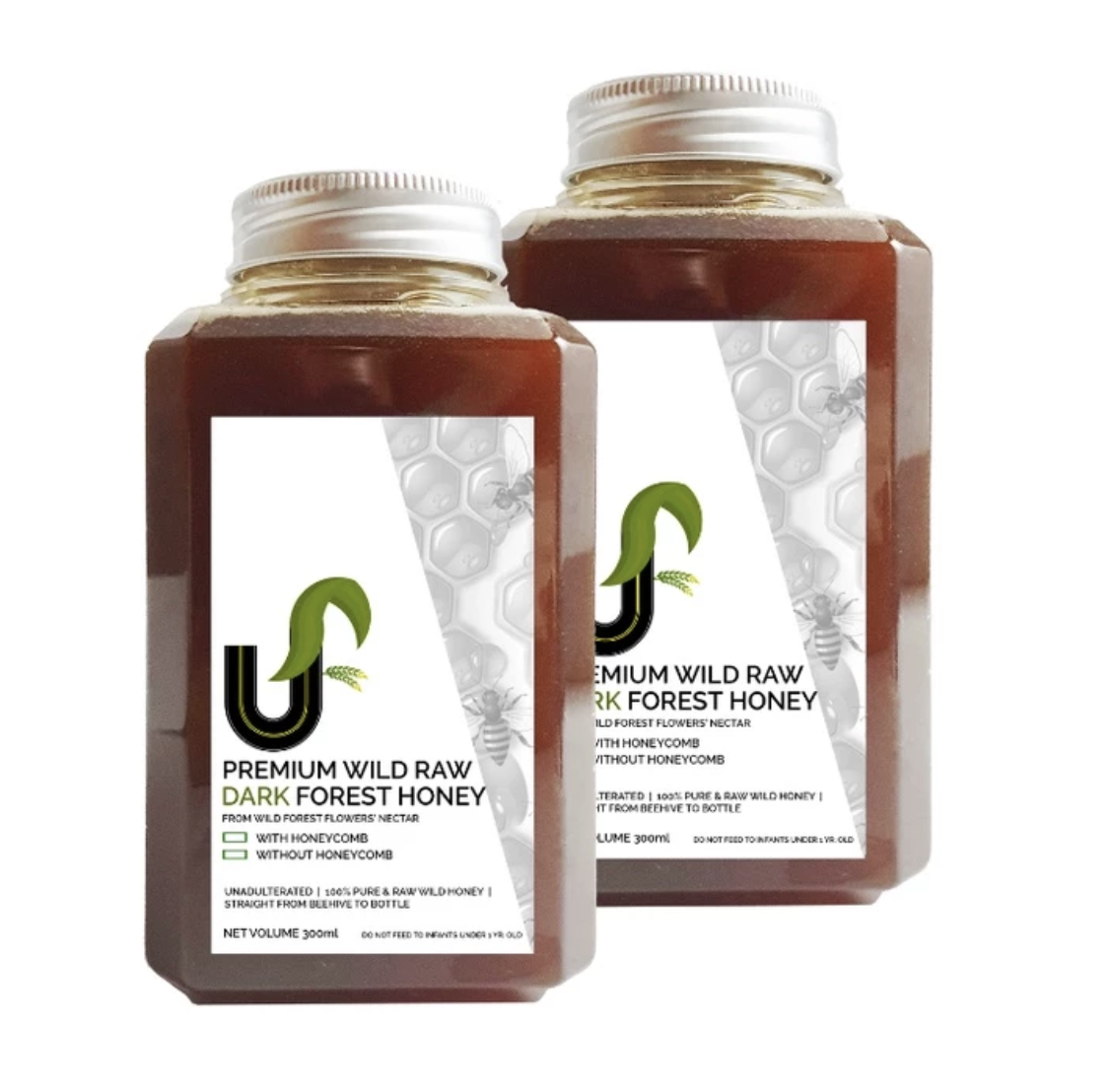 Premium Wild Raw Dark Forest Honey	 1