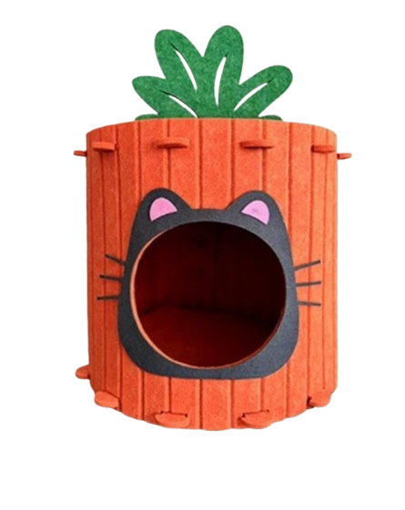 Felt Carrot Cat House 1