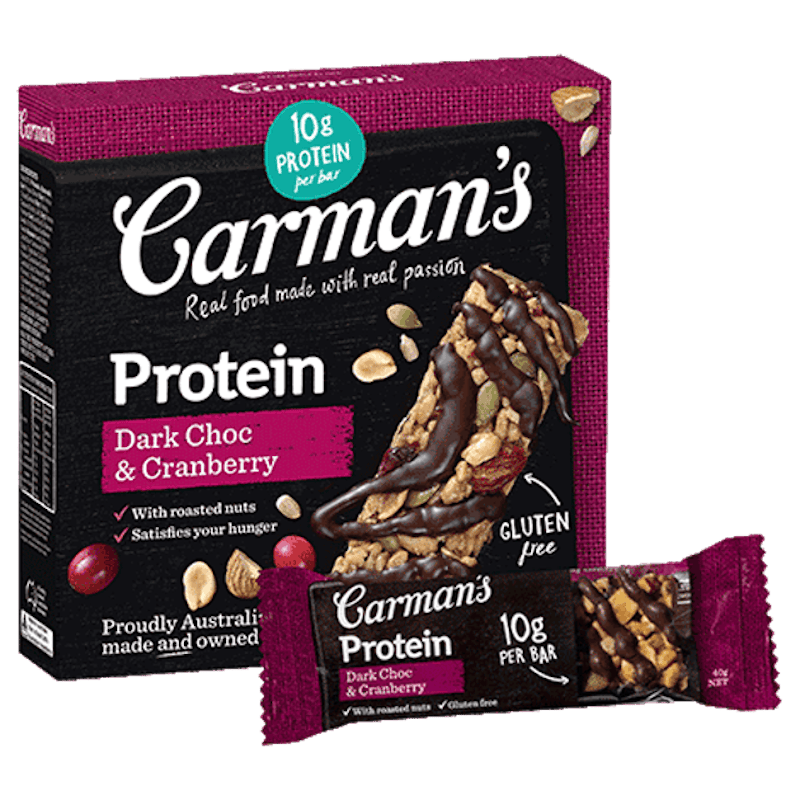 Dark Choc Cranberry Protein Bar 1