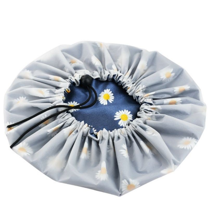 Adjustable Waterproof Satin Shower Cap 2
