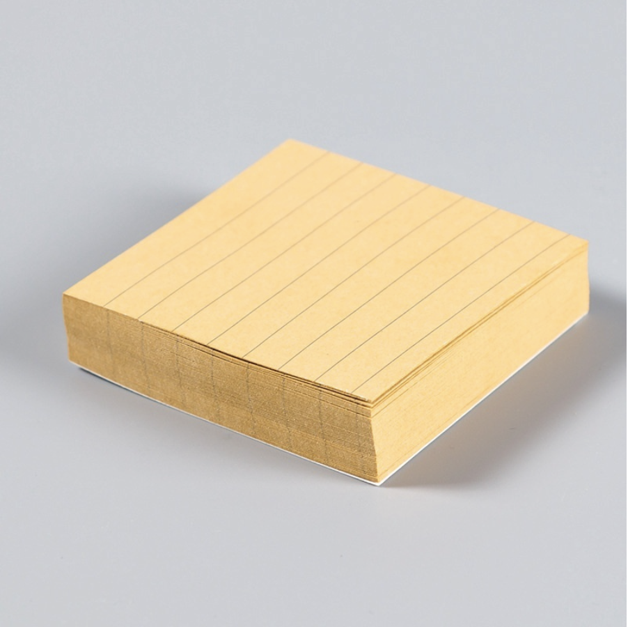 Simple Horizontal Line Grid Blank Memo Pads 1