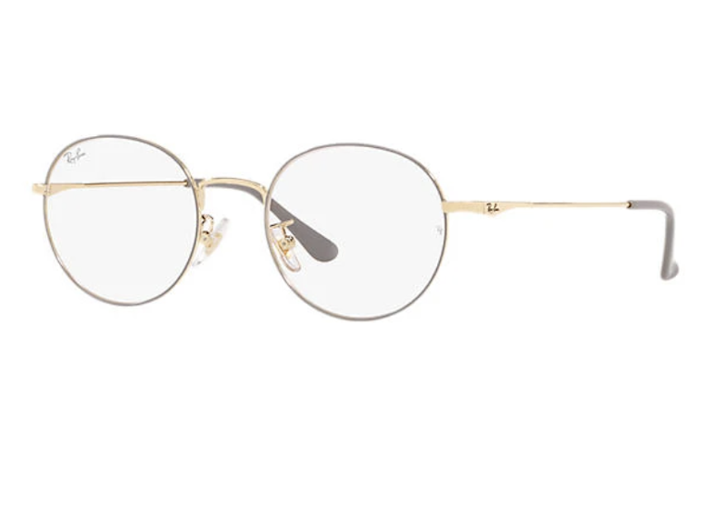 Eyeglass With Light Grey Metal Frame Asian Collection 1