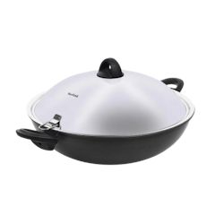 Novel Induction Hard Anodized Wok 36cm with Lid