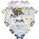 HONGS Baby Boy Multi-Print Bodysuit 1