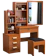 null Vanity Dresser with Mirror and Chair 1