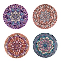 Round Ceramics Cup Mat Coaster