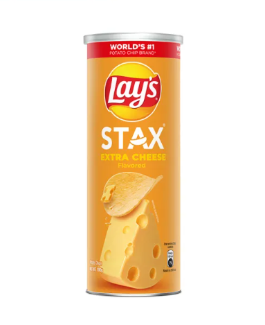 Lay's Stax Extra Cheese Potato Chips 1