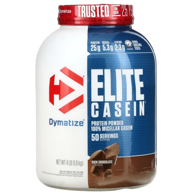 Elite Casein Protein Powder, Rich Chocolate, 4 lb (1.8 kg) 1