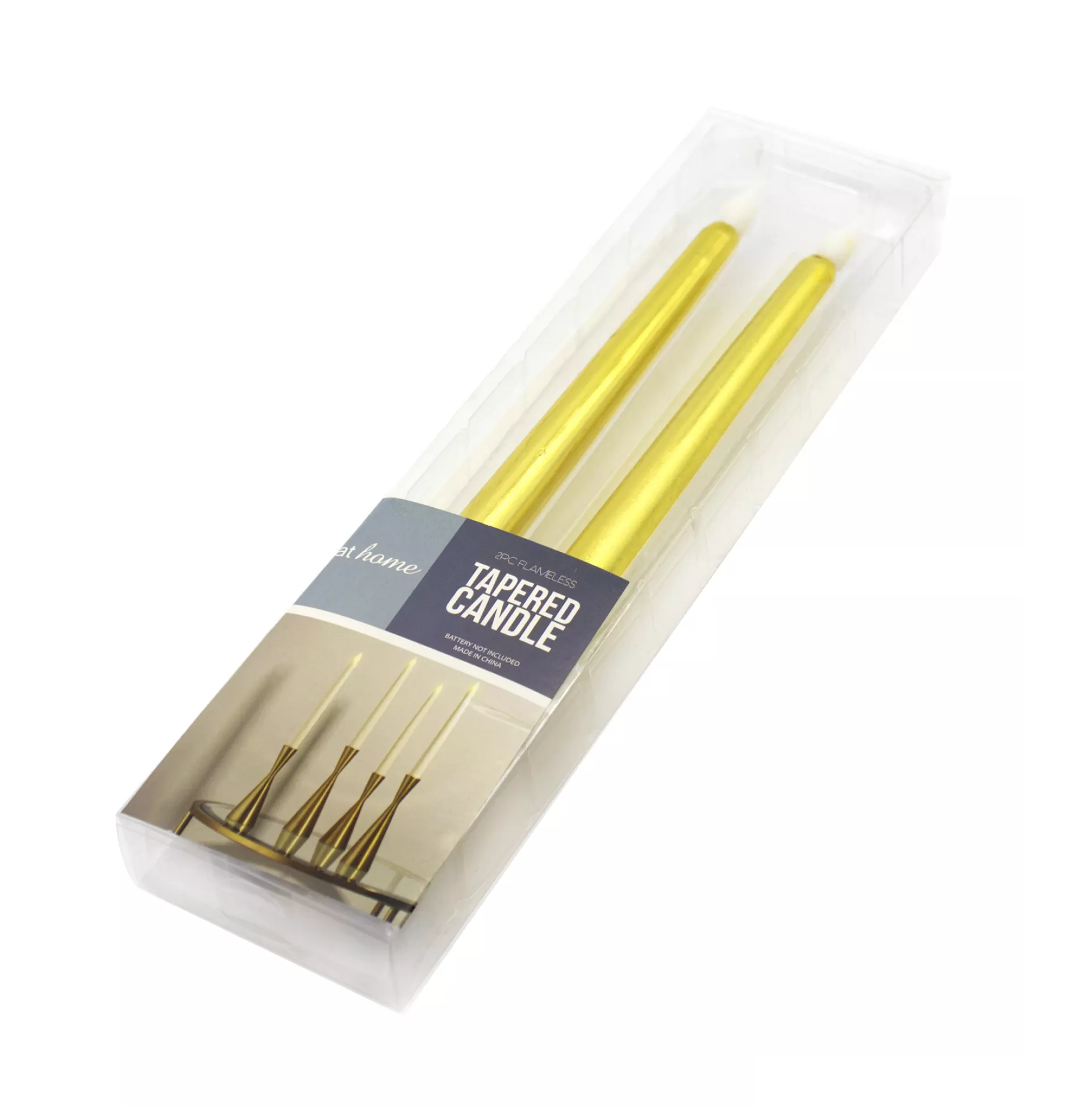 Flickering Flameless Taper Candle 1